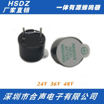 供应24V 36V 48V 一体有源蜂鸣器